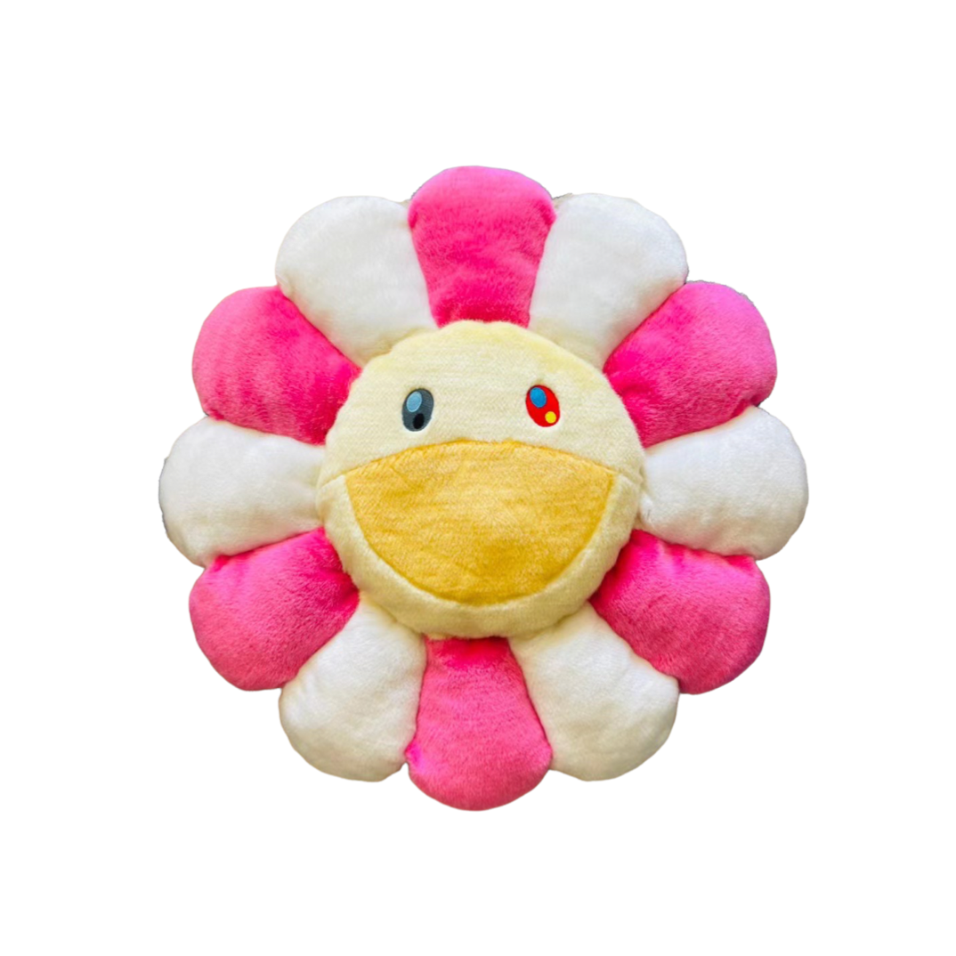 murakami flower pillow pink